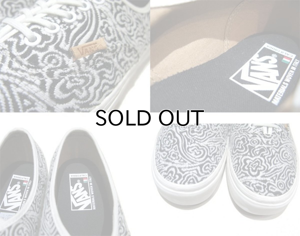 画像4: NEW "VANS" AUTHENTIC Sneaker  "Italian Textile"　BLACK / WHITE　size 11 (4)