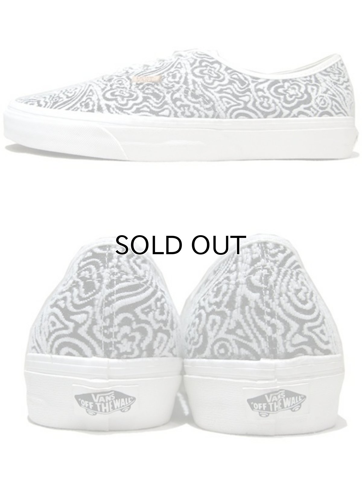 画像2: NEW "VANS" AUTHENTIC Sneaker  "Italian Textile"　BLACK / WHITE　size 11 (2)