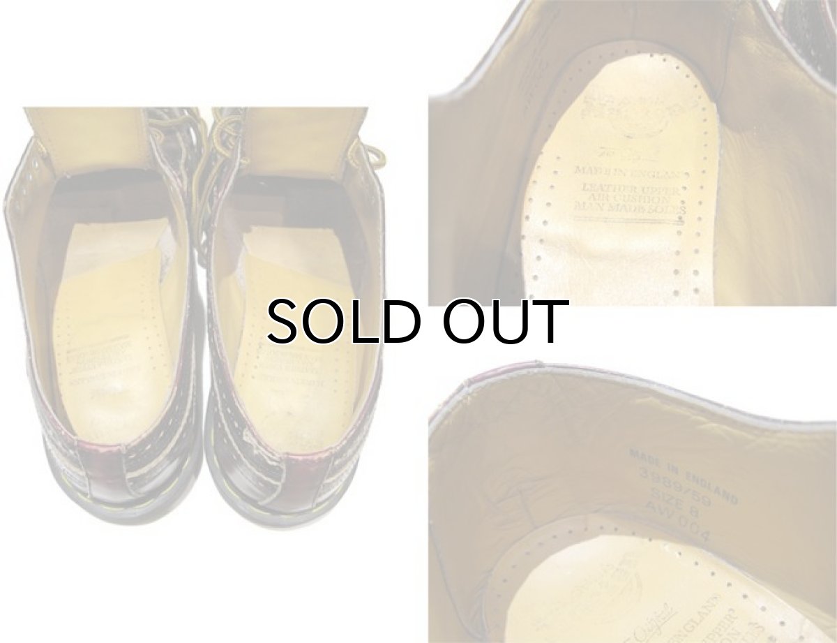 画像6: "Dr.Martins" 5-Hole Wing Tip Leather Shoes  made in ENGLAND BURGUNDY size UK 8 (27cmぐらい) (6)