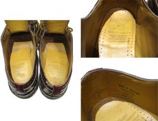 画像6: "Dr.Martins" 5-Hole Wing Tip Leather Shoes  made in ENGLAND　BURGUNDY　size UK 8 (27cmぐらい) (6)