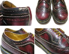 画像5: "Dr.Martins" 5-Hole Wing Tip Leather Shoes  made in ENGLAND　BURGUNDY　size UK 8 (27cmぐらい) (5)