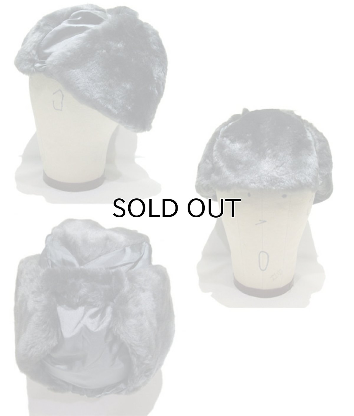 画像2: 1990's U.S. Military B-9B Flight Boa Cap  DEAD STOCK Sage Green size 表記 SMALL (2)