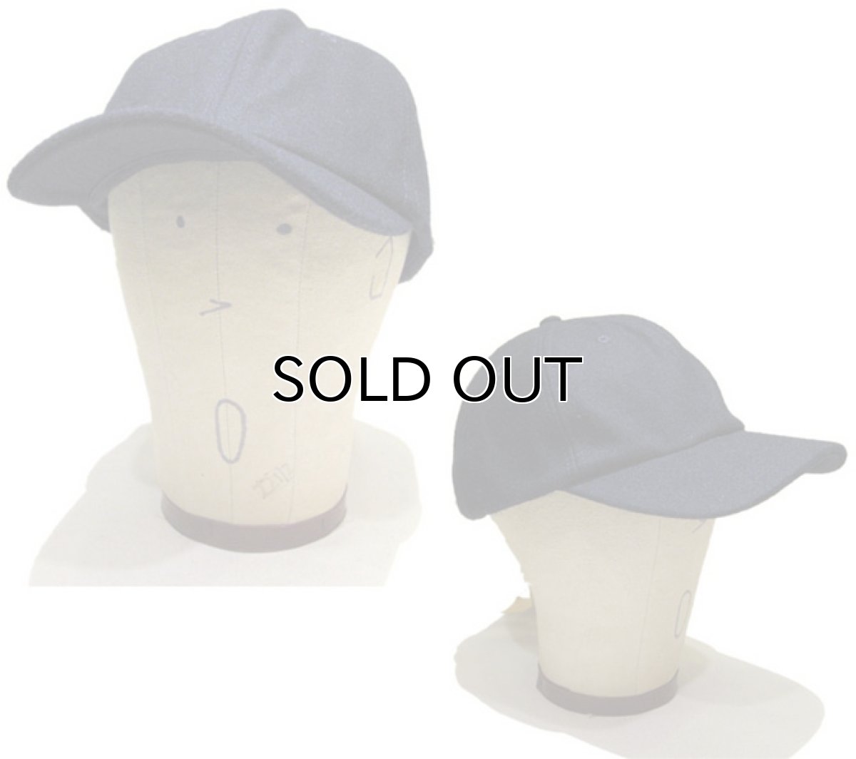 画像2: 6-Panel Wool/Viscose Cap NAVY Free Size (2)