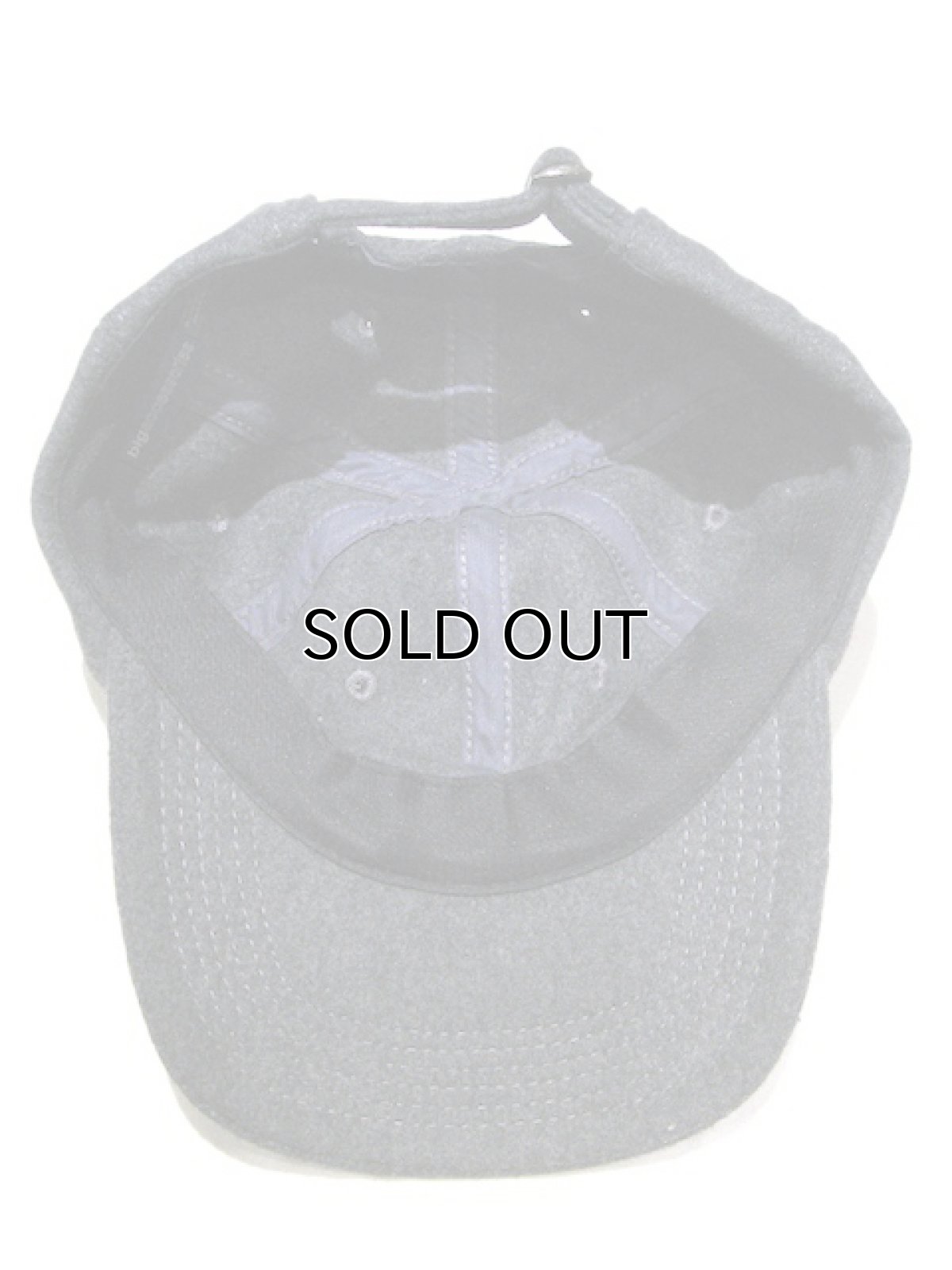 画像2: 6-Panel Wool/Viscose Cap Charcoal Grey Free Size (2)