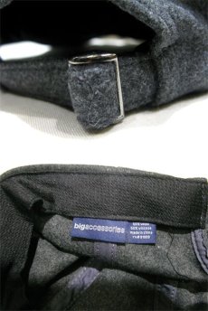 画像4: 6-Panel Wool/Viscose Cap　Charcoal Grey　Free Size (4)