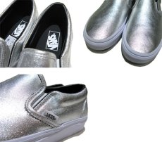 画像4: NEW "VANS" Metallic Leather Slip-On Sneaker　SILVER　size 10 (28cm) (4)