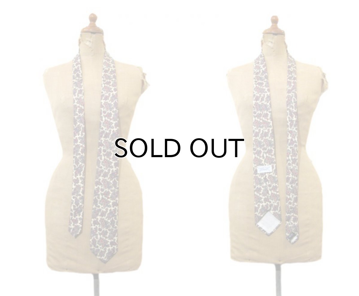 画像2: OLD "MARK & FORE STRIKE" Paisley Pattern Regular Tie color : Light Beige (2)