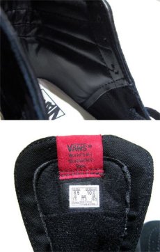 画像4: NEW VANS "SK8-HI" Suede Skate Shoes　BLACK　size US 11 (4)