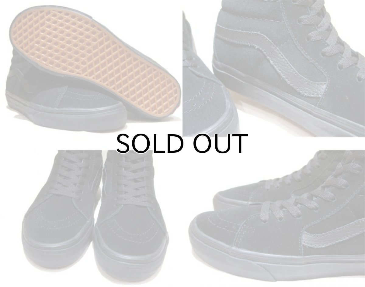 画像3: NEW VANS "SK8-HI" Suede Skate Shoes　BLACK　size US 11 (3)