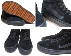 画像3: NEW VANS "SK8-HI" Suede Skate Shoes　BLACK　size US 11 (3)