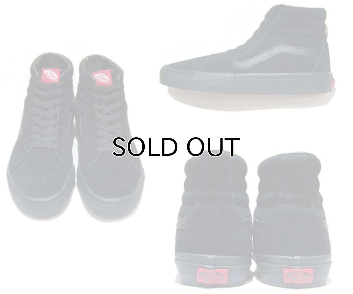 画像2: NEW VANS "SK8-HI" Suede Skate Shoes　BLACK　size US 11 (2)