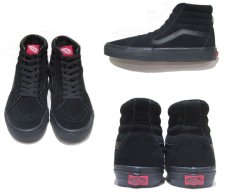 画像2: NEW VANS "SK8-HI" Suede Skate Shoes　BLACK　size US 11 (2)