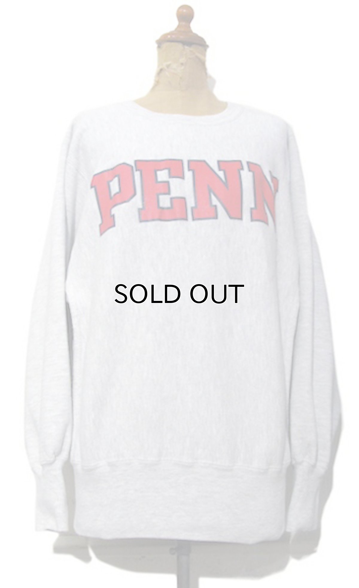 画像1: 1990's Champion Reverse Weave Sweat Shirts "PENN STATE" -made in USA-　Grey　size M - L (表記 M) (1)