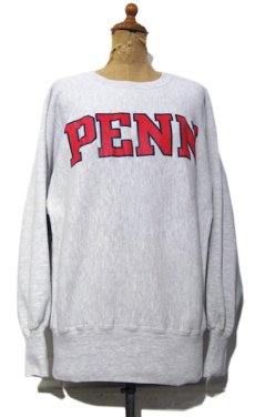画像1: 1990's Champion Reverse Weave Sweat Shirts "PENN STATE" -made in USA-　Grey　size M - L (表記 M) (1)
