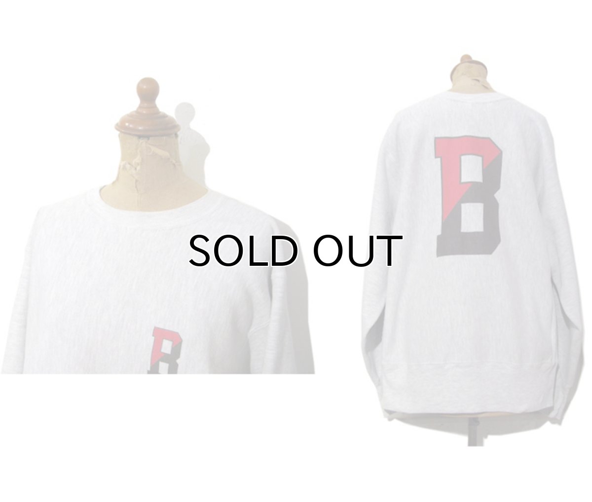 画像2: 1990's~ Champion Reverse Weave Sweat Shirts "BROWN" Grey size LARGE (表記 L) (2)