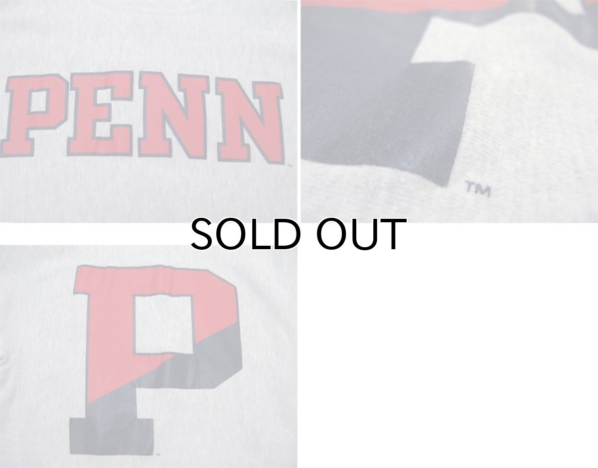 画像4: 1990's Champion Reverse Weave Sweat Shirts "PENN STATE" -made in USA- Grey size M - L (表記 M) (4)