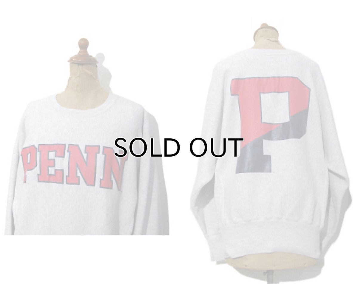 画像2: 1990's Champion Reverse Weave Sweat Shirts "PENN STATE" -made in USA- Grey size M - L (表記 M) (2)