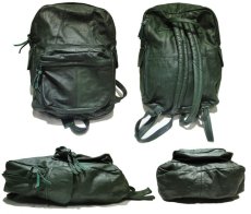画像3: Genuine Leather Back Pack  made in MEXICO　color : Green (3)