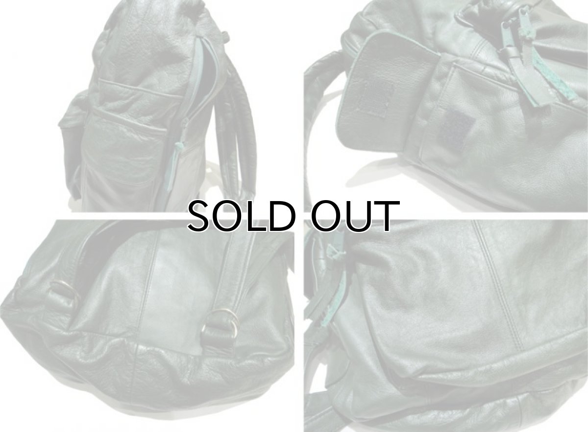 画像4: Genuine Leather Back Pack  made in MEXICO　color : Green (4)