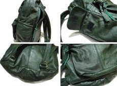 画像4: Genuine Leather Back Pack  made in MEXICO　color : Green (4)