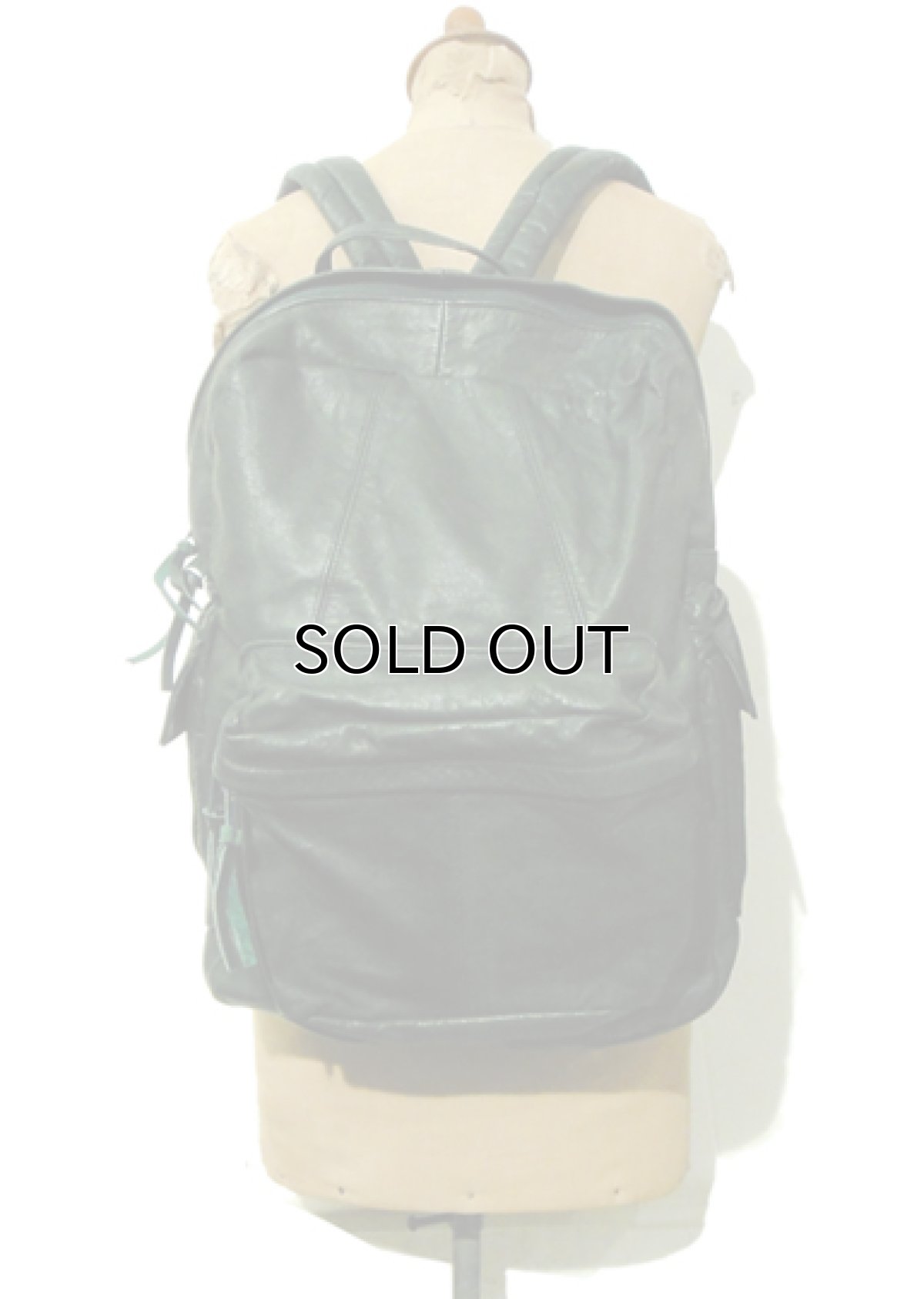 画像1: Genuine Leather Back Pack  made in MEXICO　color : Green (1)