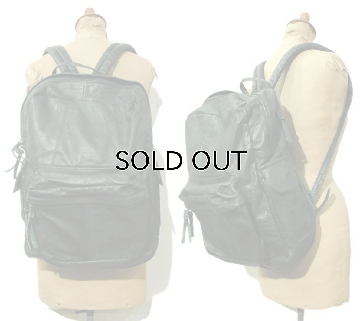 画像2: Genuine Leather Back Pack  made in MEXICO　color : Green (2)