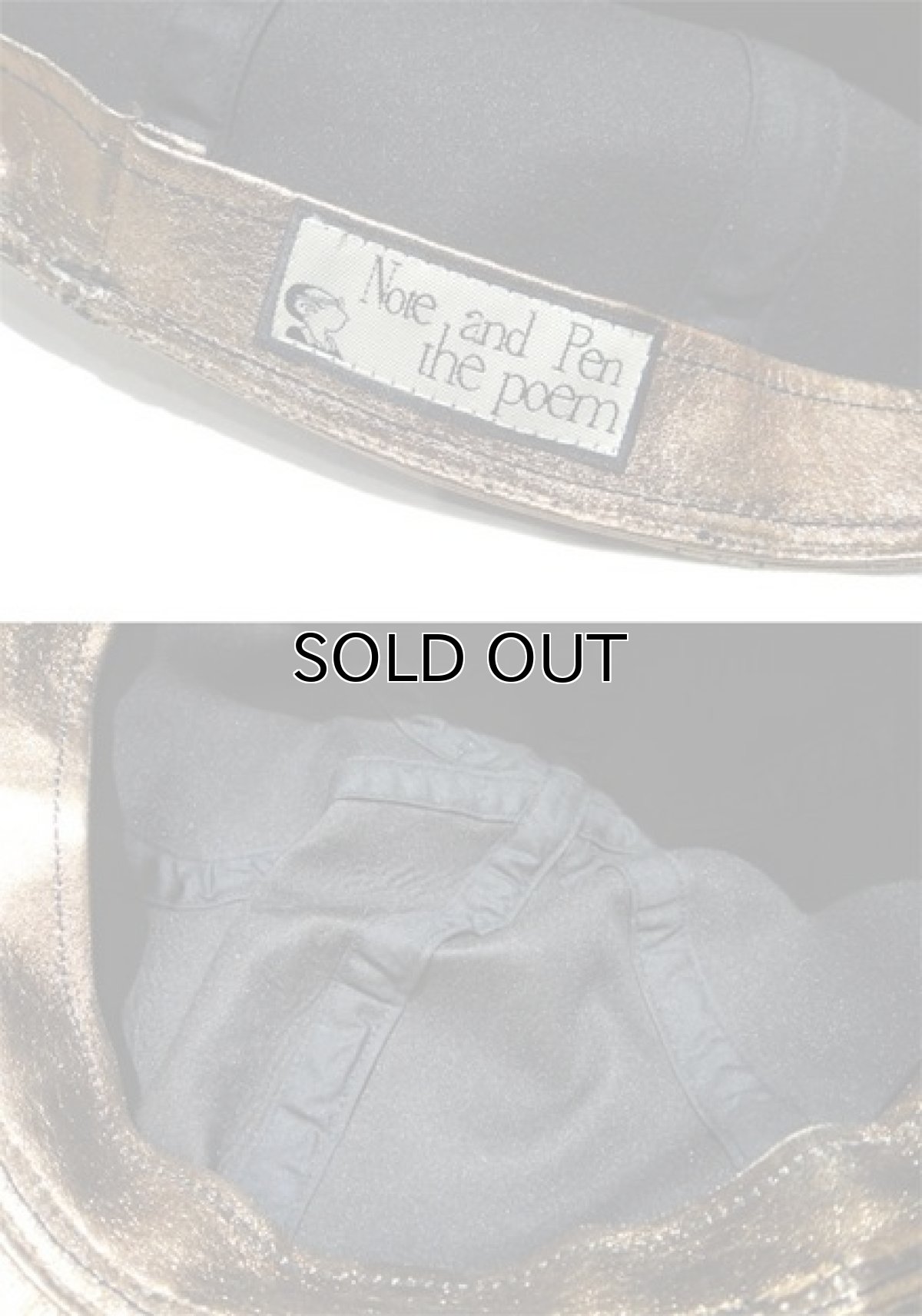 画像5: Note and Pen "Classic Cap" Old Metallic Fabric (5)
