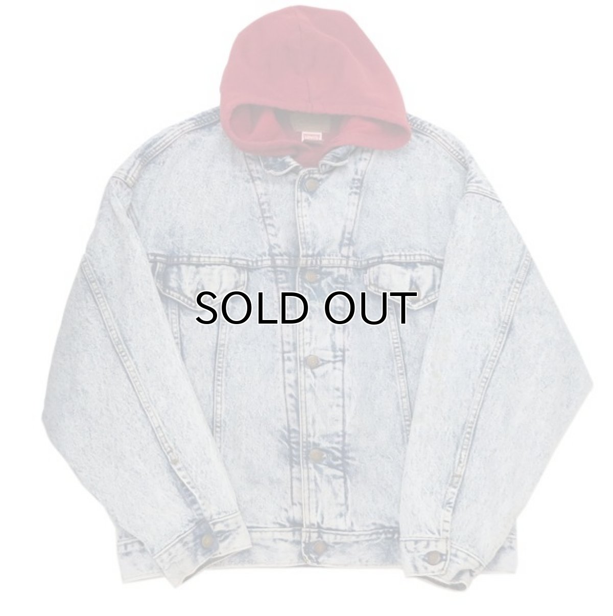 画像3: 1990's Levi's "75076" Chemical Wash Denim Jacket with Sweat  made in CANADA　Blue　size XL (表記 L) (3)