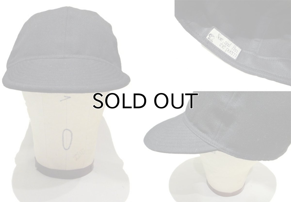 画像2: Note and Pen "Classic Cap" Old Black Wool (2)