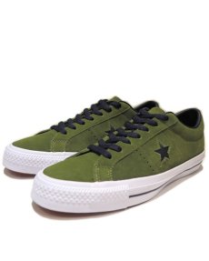 画像1: NEW CONVERSE "ONE STAR" Suede Skate Shoes　IMPERIAL GREEN / WHITE　size 9 1/2 (1)