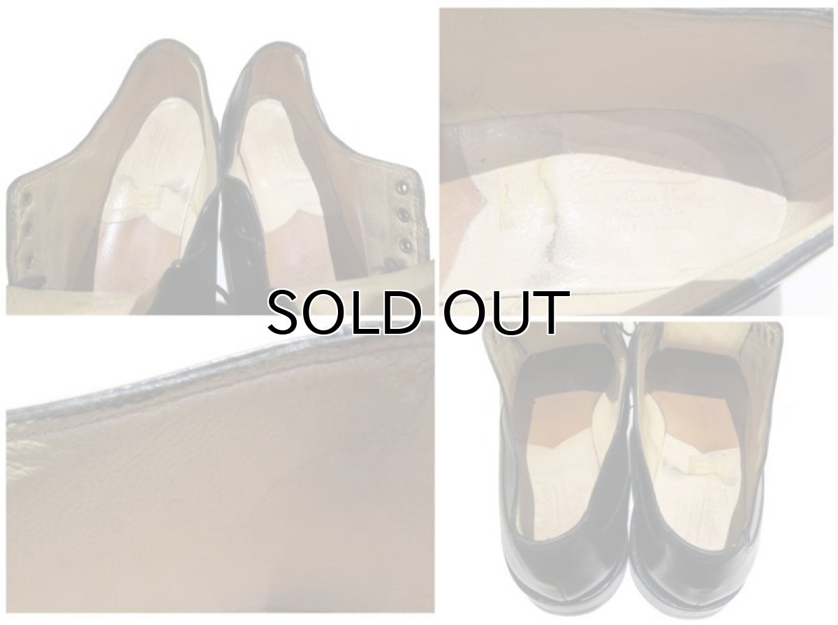 画像4: PARABOOT U-Tip Leather Shoes  made in France BLACK size 9 D (28 cm) (4)