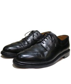 画像1: PARABOOT U-Tip Leather Shoes  made in France　BLACK　size 9 D (28 cm) (1)