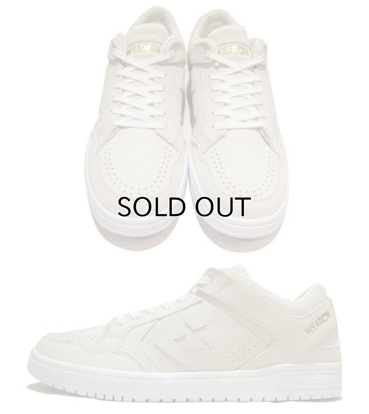 画像2: NEW CONVERSE "WEAPON" Suede Skate Shoes　BEIGE　size US 11 (2)