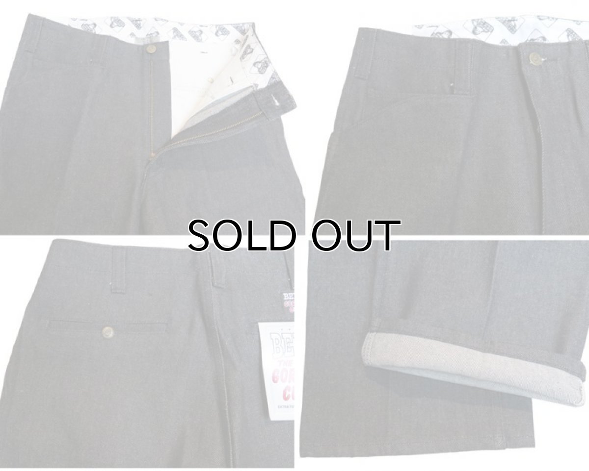 画像4: BEN DAVIS  "THE GORILLA CUT" Wide Work Pants　BLACK DENIM　size w 30 / w 32 (4)