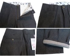 画像4: BEN DAVIS  "THE GORILLA CUT" Wide Work Pants　BLACK DENIM　size w 30 / w 32 (4)
