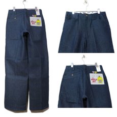 画像3: BEN DAVIS  "THE GORILLA CUT" Wide Work Pants　BLUE DENIM　size w 30 / w 32 (3)