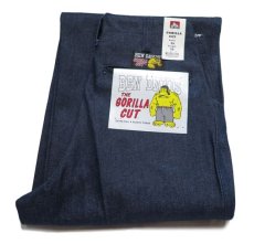 画像5: BEN DAVIS  "THE GORILLA CUT" Wide Work Pants　BLUE DENIM　size w 30 / w 32 (5)