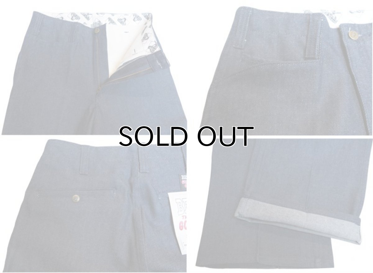 画像4: BEN DAVIS  "THE GORILLA CUT" Wide Work Pants　BLUE DENIM　size w 30 / w 32 (4)