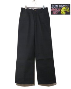 画像2: BEN DAVIS  "THE GORILLA CUT" Wide Work Pants　BLACK　size w 30 / w 32 (2)