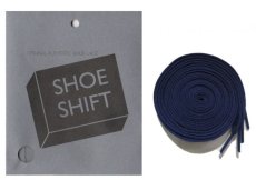 画像1: SHOE SHIFT "Regular Width" Cotton Shoelace -made in JAPAN- NAVY (1)