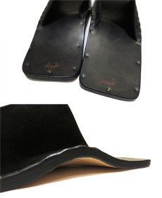 画像5: JUTTA NEUMANN "SAM" Suede Leather Sandal　BLACK　size 10 D (5)