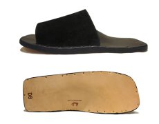 画像4: JUTTA NEUMANN "SAM" Suede Leather Sandal　BLACK　size 10 D (4)