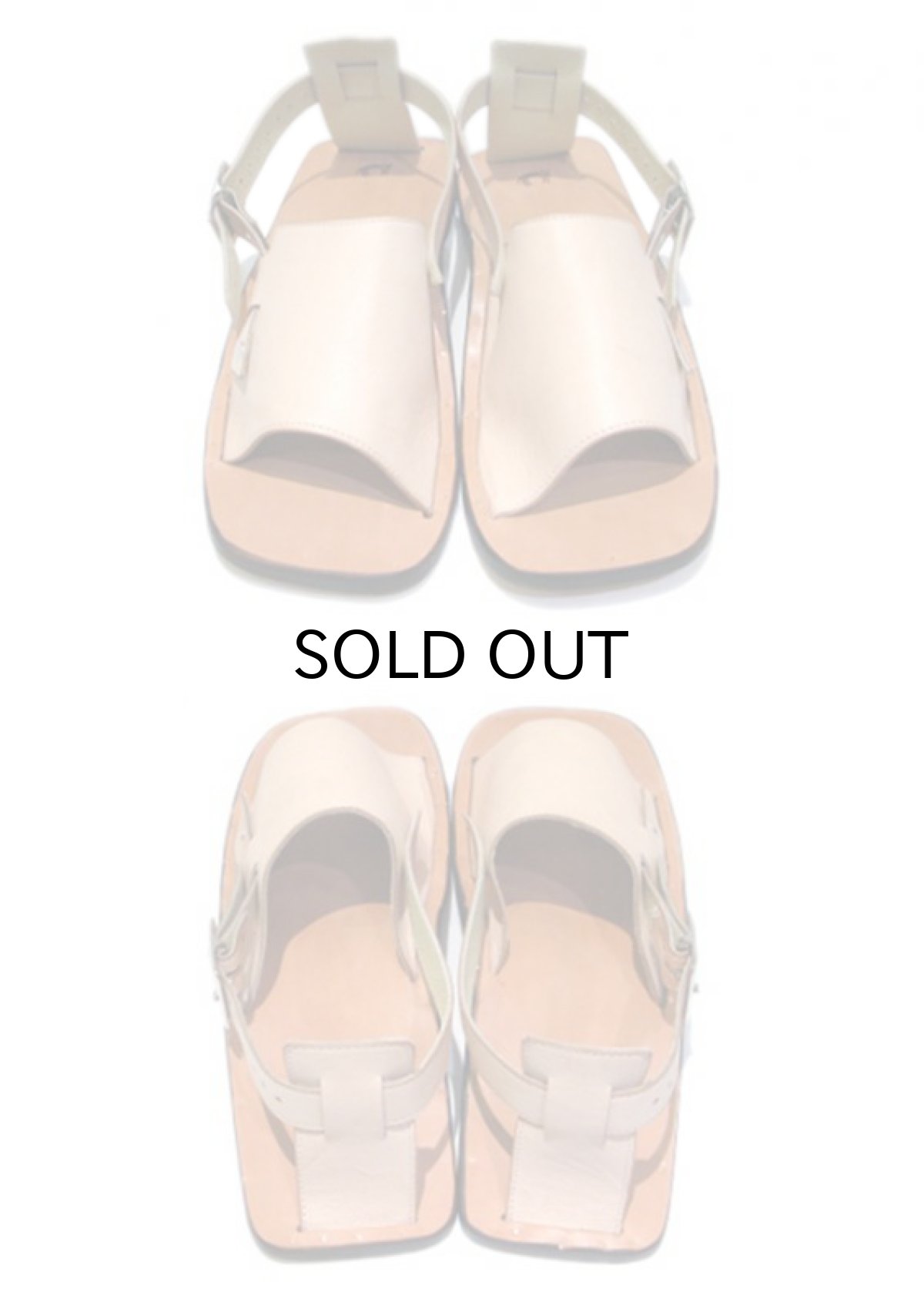 画像4: JUTTA NEUMANN "JEFF" Leather Sandal　NATURAL　size 9 D (4)