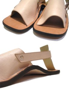 画像6: JUTTA NEUMANN "JEFF" Leather Sandal　NATURAL　size 9 D (6)