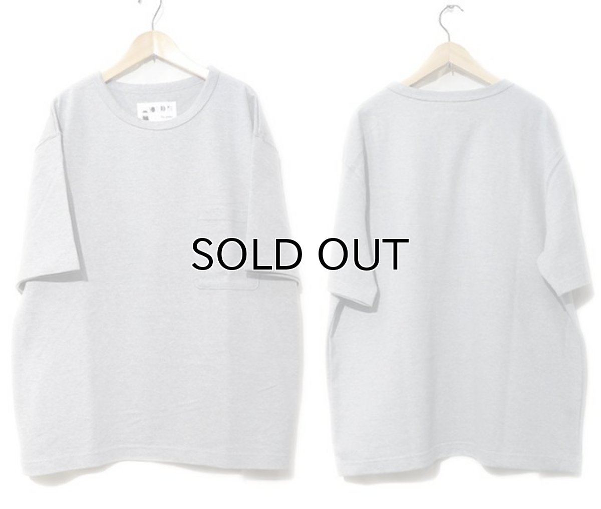 画像2: " Note and Pen the poem " ノートとペン "ポエムのポケットTee2" GREY (2)