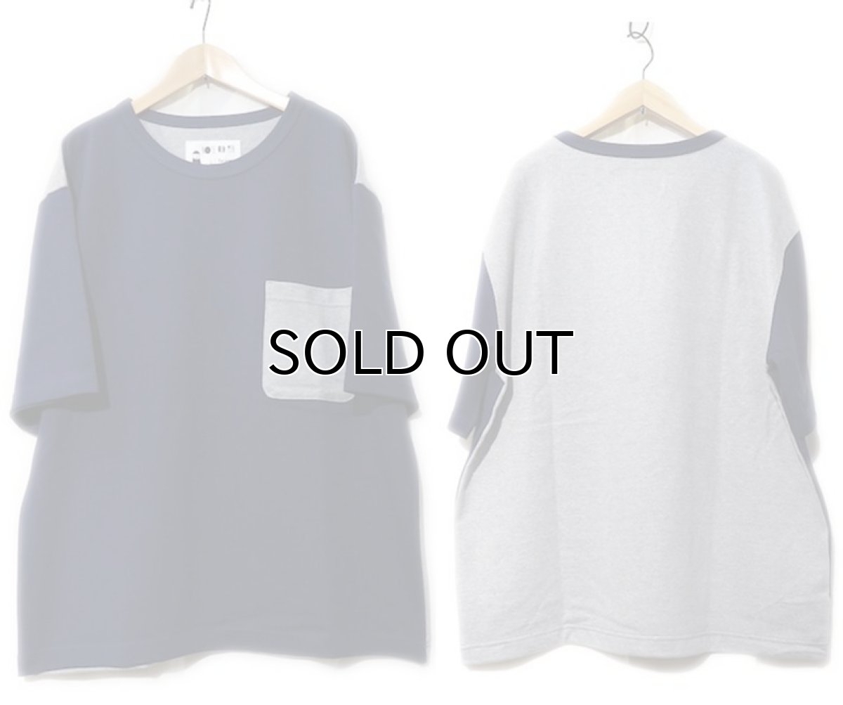 画像2: " Note and Pen the poem " ノートとペン　"ポエムのポケットTee2"　NAVY/GREY (2)