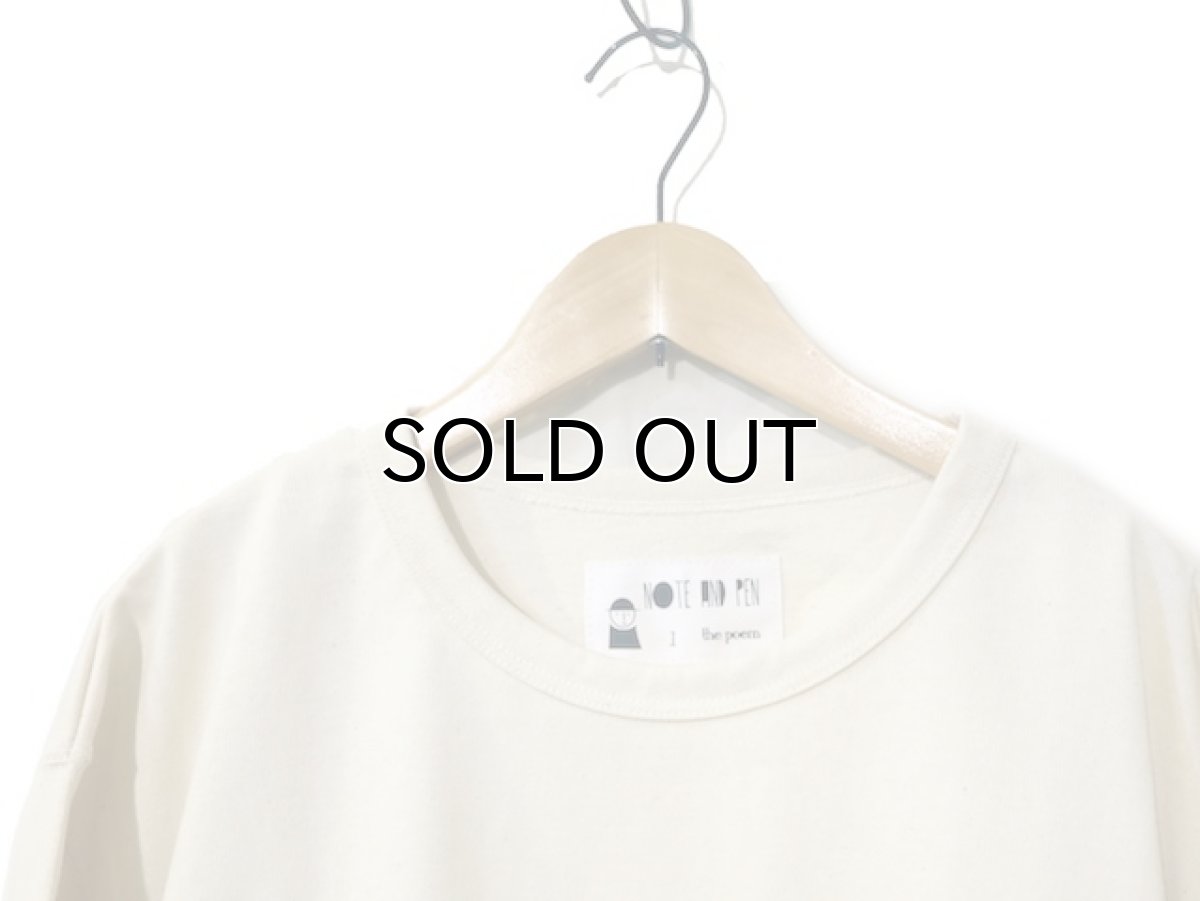 画像2: " Note and Pen the poem " ノートとペン　"ポエムのポケットTee2"　OFF WHITE (2)