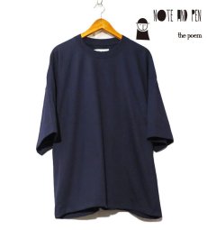 画像2: Note and Pen the poem ノートとペン "Short Length Tee"　NAVY　one size (2)