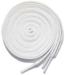 画像2: SHOE SHIFT "Narrow Width" Cotton Shoelace -made in JAPAN- WHITE (2)