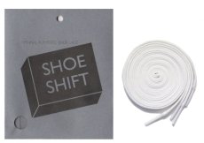 画像1: SHOE SHIFT "Narrow Width" Cotton Shoelace -made in JAPAN- WHITE (1)